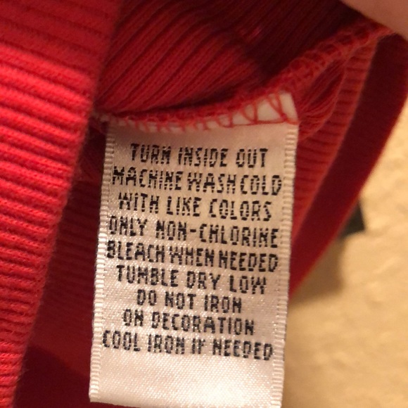 NWOT Hannah Diamond & Stud Accented Tank Top. Red. Small. Great Holiday Wear. - Picture 8 of 11